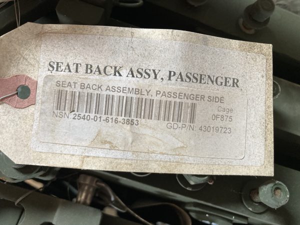 Seat Back Assembly Set - Drivers Side & Passenger Side for M1161 & M1163 Growler